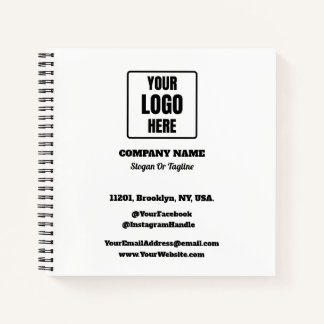 Corporate Logo Branded Company Retreat And Event  Notebook