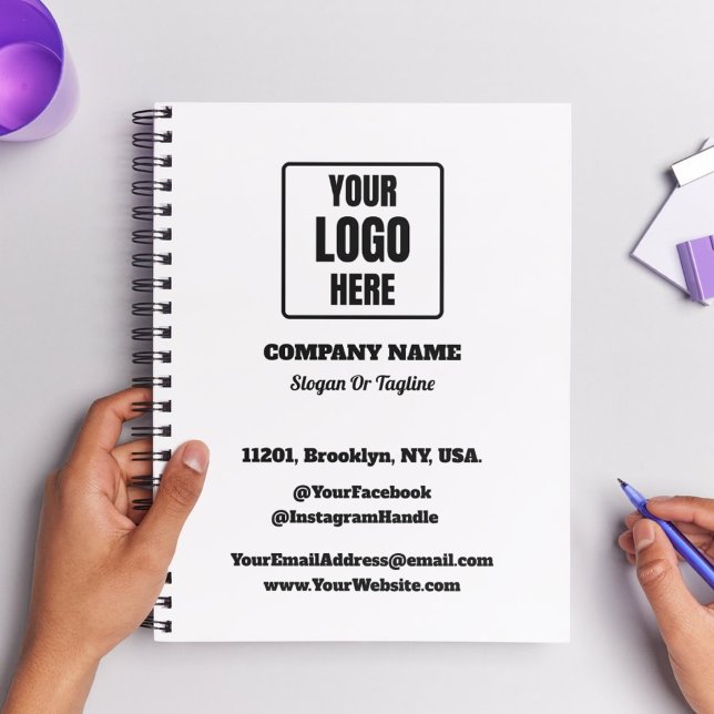 Corporate Logo Branded Company Retreat Keepsake  Notebook (Creator Uploaded)
