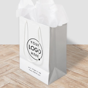 Corporate Logo Business Modern Minimalist Medium Gift Bag