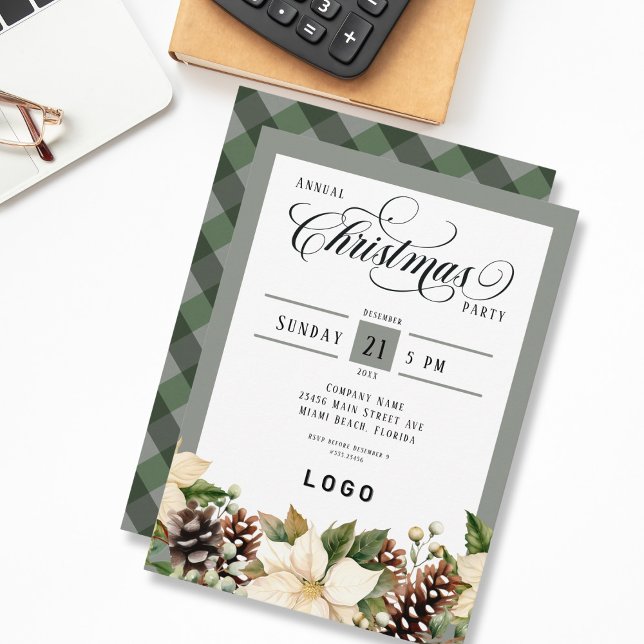 Corporate Logo Christmas Party Invitation (Creator Uploaded)