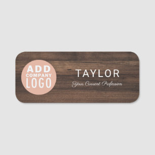 Corporate Logo Employee Custom Name Tag