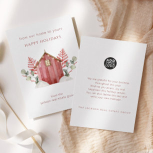 Corporate Logo From Our Home To Yours Holiday Card