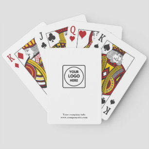 Corporate Logo Modern Minimalist Branding Poker Playing Cards