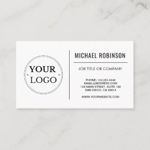 Corporate Logo Professional Employee Business Card
