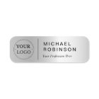 Corporate Logo Professional Employee Faux Silver