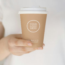 Corporate Logo Stylish Tan Modern Professional