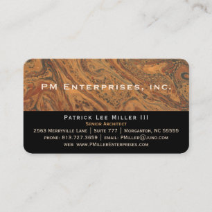 Corporate Marble Black Business Cards