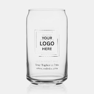 Corporate Minimalist Can Glass Gift Design