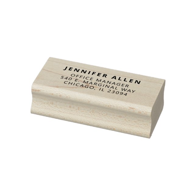 Corporate Modern Simple Business Manager Rubber Stamp (Stamp)