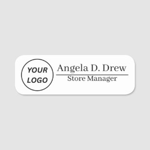 Corporate Name Tag Badge Logo Design Template