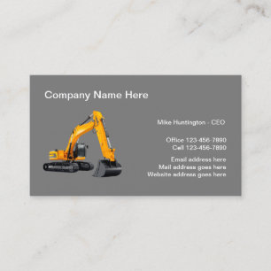 Corporate office Construction Company Business Card