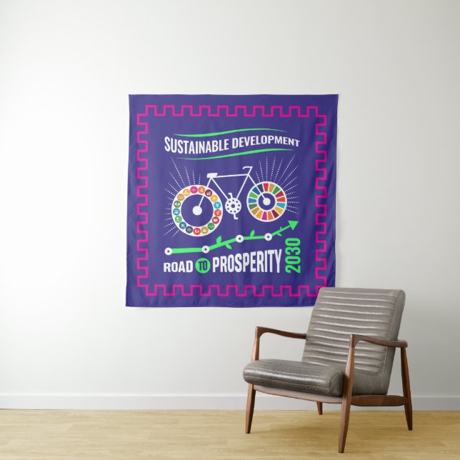 Corporate Office Gift Modern Workplace Decor   Tapestry (In Situ)