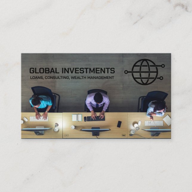 Corporate Office | Top View Business Card (Front)