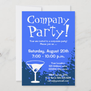 Corporate party invitations   Company invites