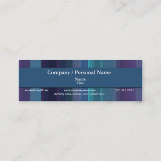 Corporate & personal - trendy company branding mini business card