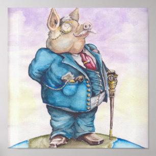 Corporate Pig Poster