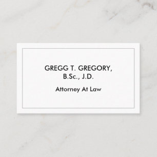 Corporate, Plain Professional Business Card