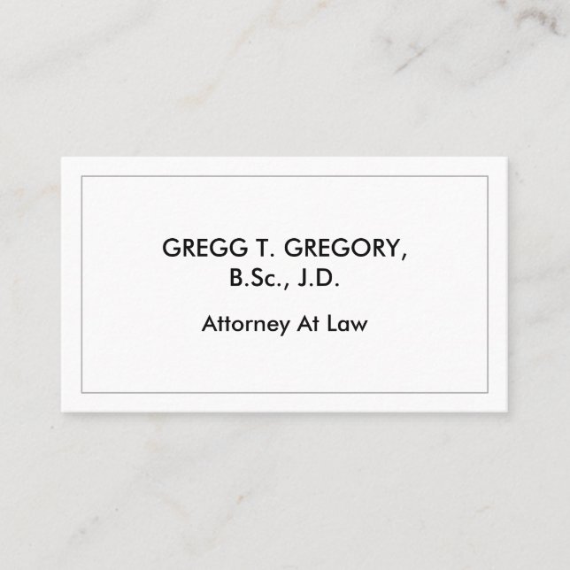 Corporate, Plain Professional Business Card (Front)