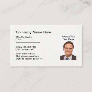 Corporate Professional Photo Template Business Card