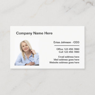 Corporate Professional Photo Template Businesscard Business Card