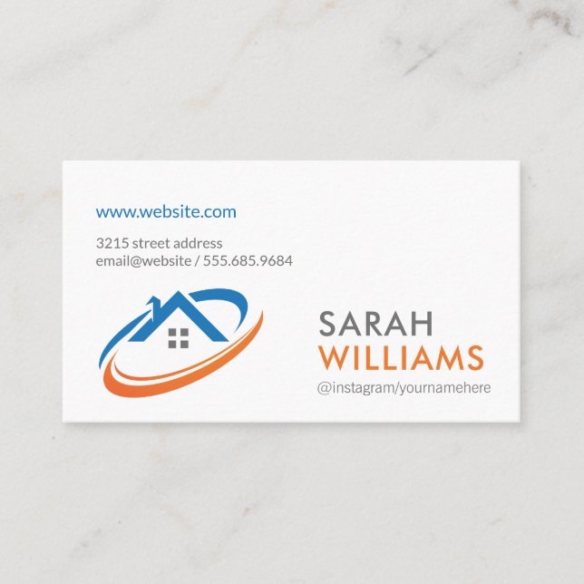 Corporate | Real Estate Agent | Broker Business Card (Front)