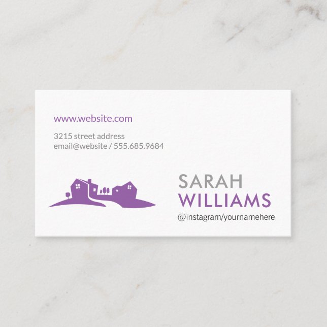 Corporate | Real Estate Agent | Realtor Business Card (Front)