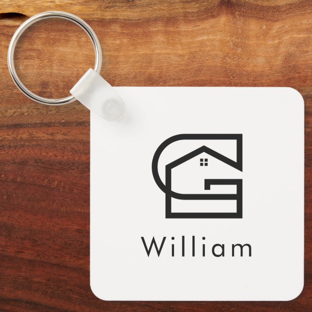 Corporate Real Estate Letter G House Key Ring (Front)