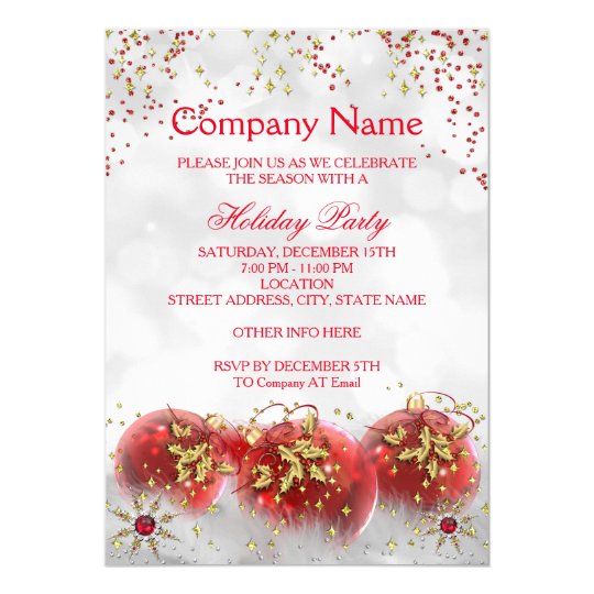 Corporate Christmas Party Invitations & Announcements | Zazzle.co.uk