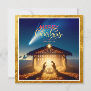 Corporate Religious Nativity Christmas Holiday Card