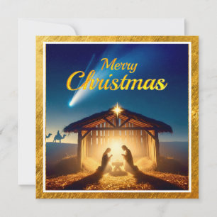 Corporate Religious Nativity Christmas Holiday Card