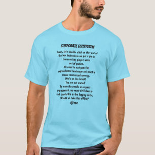 Corporate Retreat Ecosystem Fun Cliches T-Shirt
