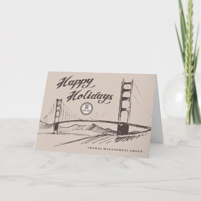 Corporate San Francisco Holiday Card (Front)