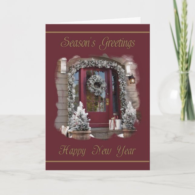 Corporate Season's Greetings & Happy New Year Card (Front)