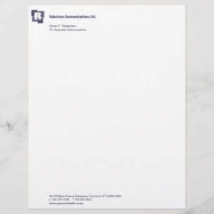 Corporate Squares Letterhead