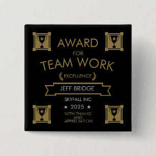 Corporate Staff Award 15 Cm Square Badge
