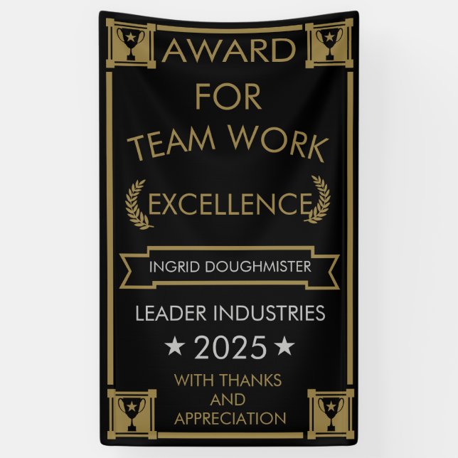 Corporate Staff Award Banner (Vertical)