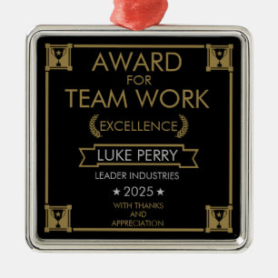 Corporate Staff Award Metal Tree Decoration