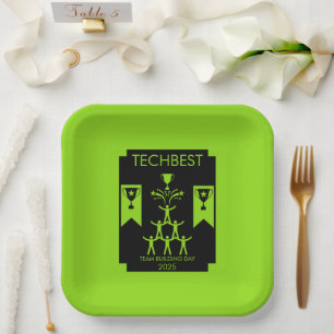 Corporate Staff Team Building Event Paper Plate