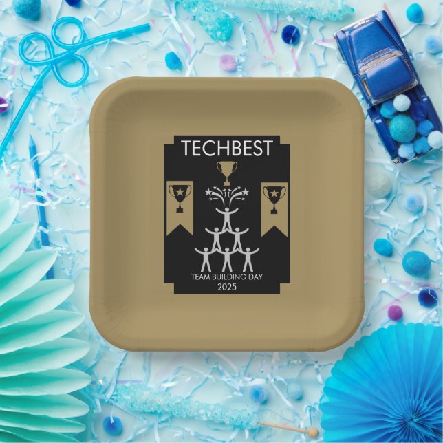 Corporate Staff Team Building Event Paper Plate (Party)