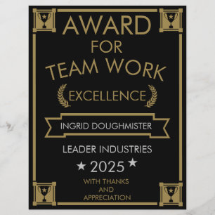 Corporate Staff Team Work Award