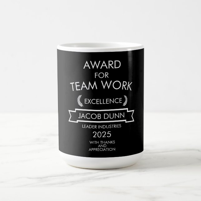 Corporate Staff Team Work Award Coffee Mug (Center)