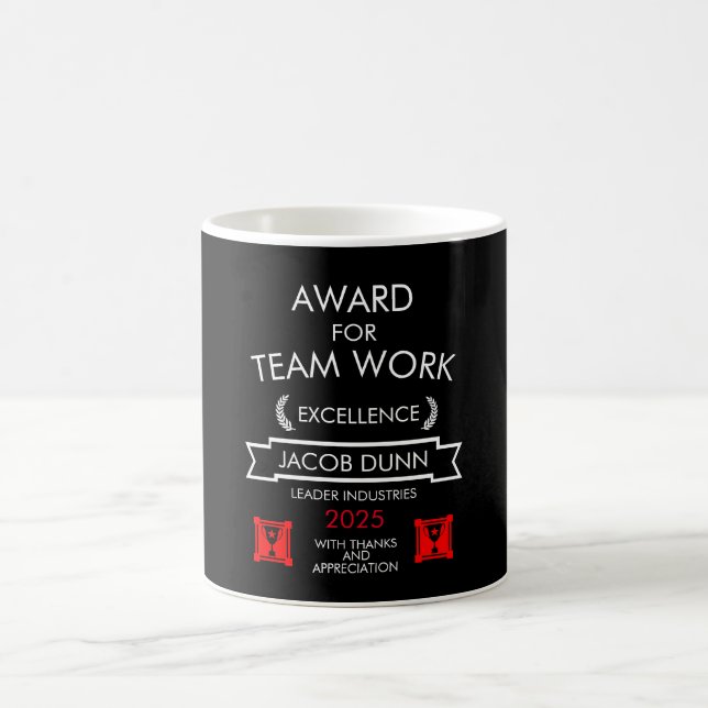 Corporate Staff Team Work Award Coffee Mug (Center)