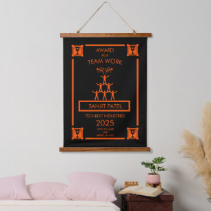 Corporate Staff Team Work Award Hanging Tapestry