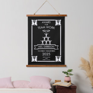 Corporate Staff Team Work Award Hanging Tapestry