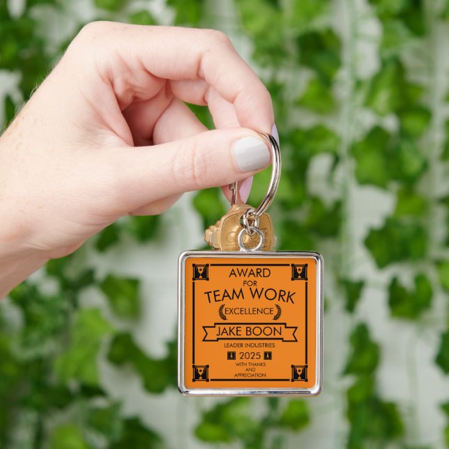 Corporate Staff Team Work Award Key Ring (Hand)