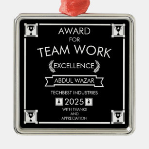 Corporate Staff Team Work Award Metal Tree Decoration