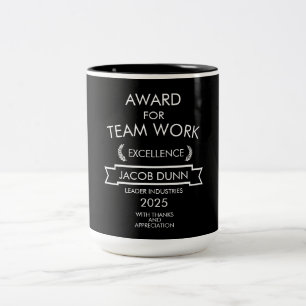Corporate Staff Team Work Award Two-Tone Coffee Mug