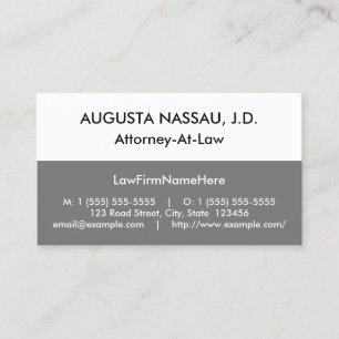 Corporate Style Law Professional Business Card