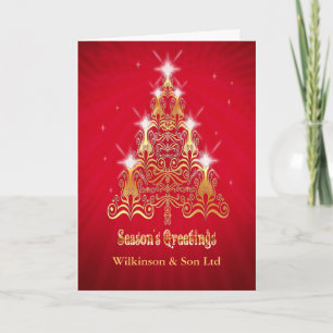Corporate, Stylised Christmas tree Christmas card