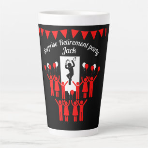 Corporate Surprise Retirement Party Latte Mug